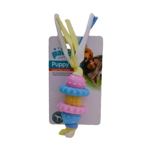 Pawise 14677 Pastel Puppy Life Teething Dog Toy - All Goodies for Your Pet