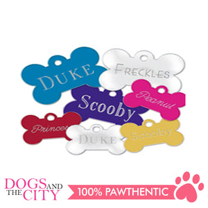 Personalized Pet Tags Bone Shape Small 29x18mm - All Goodies for Your Pet
