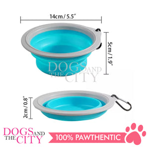 PAWISE 11003 Collapsible Pet Bowl for Dog and Cat 680ml 14cm*5cm