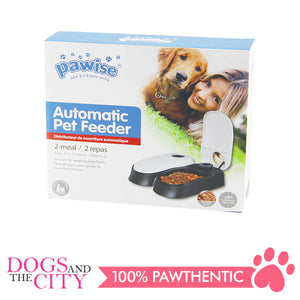 Pawise 11082 Pet Automatic Feeder Double 27x7x24cm - All Goodies for Your Pet