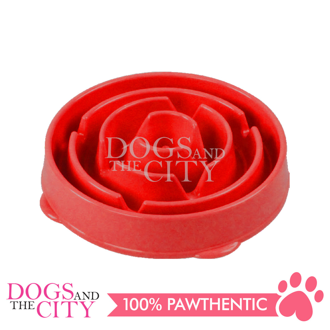 PAWISE 11093 Dog Droplet Slow Feeder Interactive Pet Bowl - Small 22cm