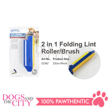 Load image into Gallery viewer, PAWISE 11567 2 in 1 Pet Folding Lint Roller and Brush 23cm