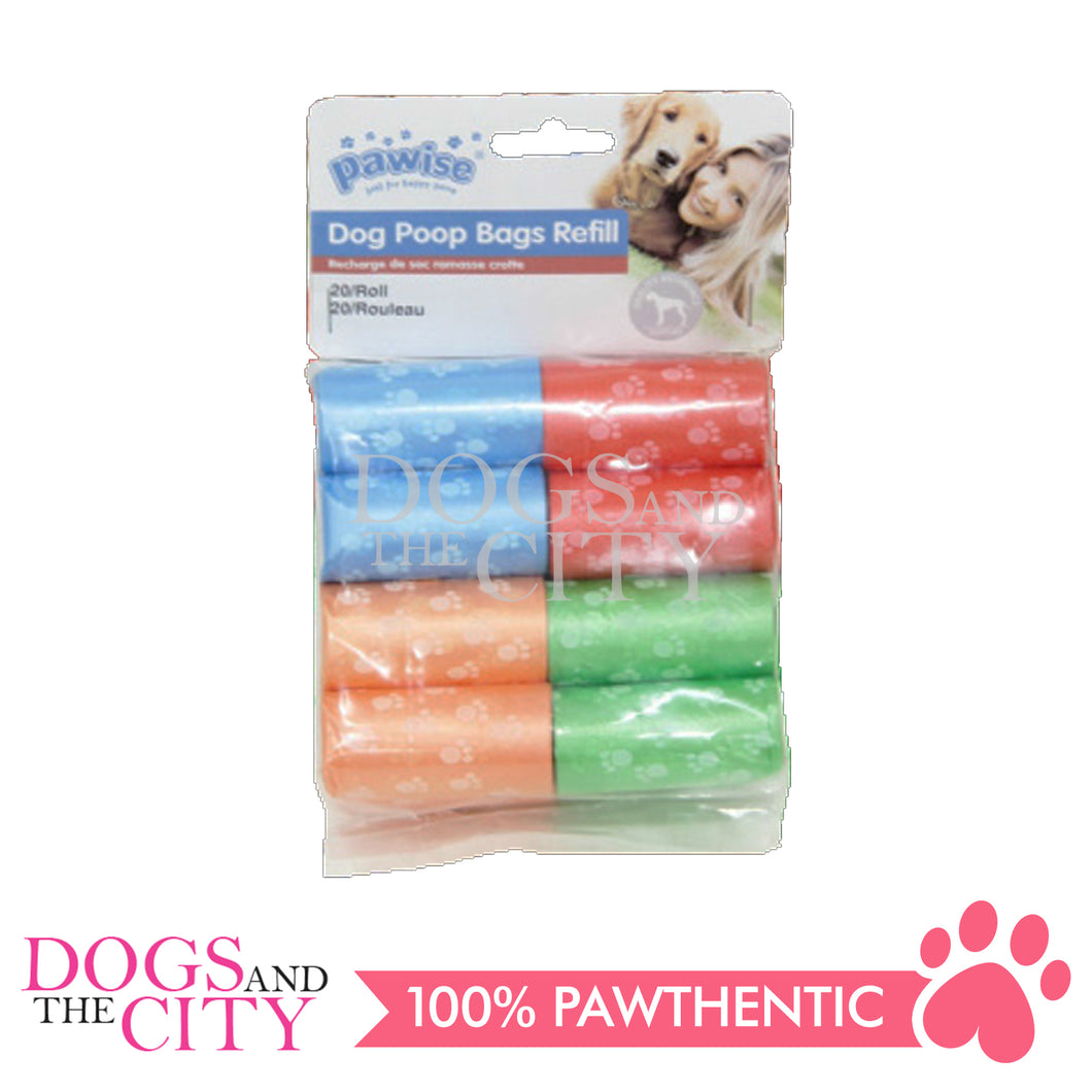 PAWISE 11599 Dog Poop Waste Bag Refills - 20sheets x 16 Rolls