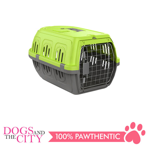 Pawise 12571 Pet Travel Kennel Green for Dog and Cat - All Goodies for Your Pet
