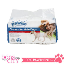 Load image into Gallery viewer, Pawise 12977 Dog Disposible Male Wraps 12pcs Medium for 15-45 lbs - All Goodies for Your Pet
