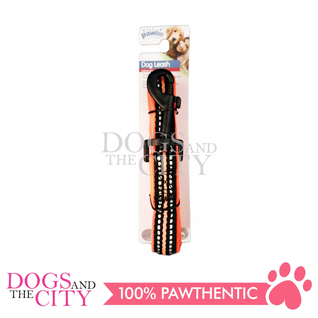 PAWISE  13166 DOG Reflective Soft Leash - orange 25mm*120cm