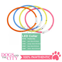 Load image into Gallery viewer, PAWISE 13584 Modern LED Rechargeable Dog Collar 65cm Yellow