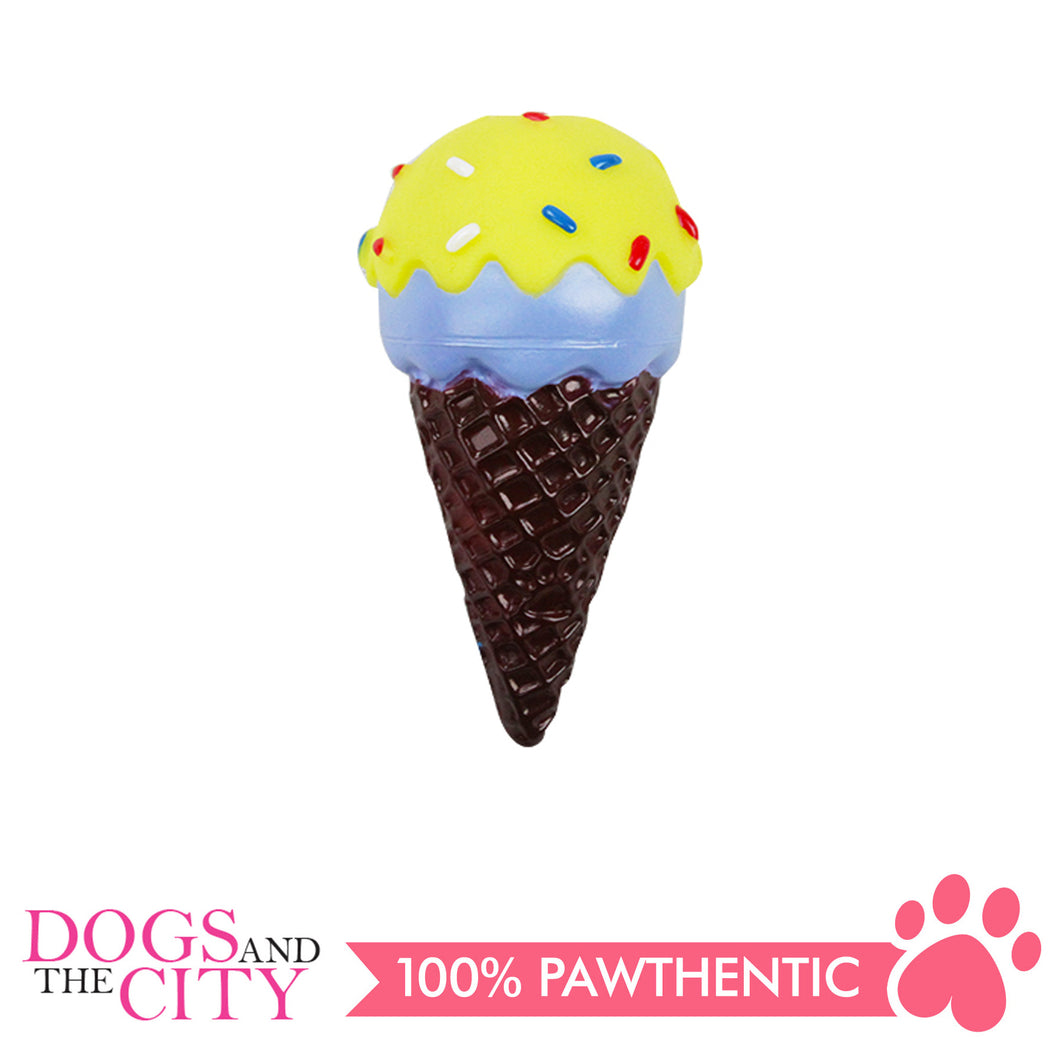 Pawise 14128 Vinyl Dog Toy Sprinkle Ice Cream 6.5x6.5x13.5cm - All Goodies for Your Pet