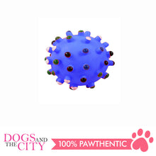 Load image into Gallery viewer, Pawise 14142 Vinyl Dog Toy Spiky Dot Ball Medium 8cm - All Goodies for Your Pet