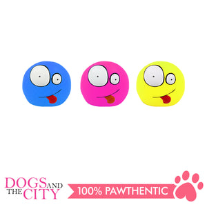 Pawise 14166 Dog Toy Vinyl Funny Face 9.5x7x10cm - All Goodies for Your Pet