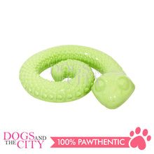 Load image into Gallery viewer, PAWISE 14475 Treat Dispenser for Pets - Coiled Rubber Toy Snake Design for Dog 14x18cm