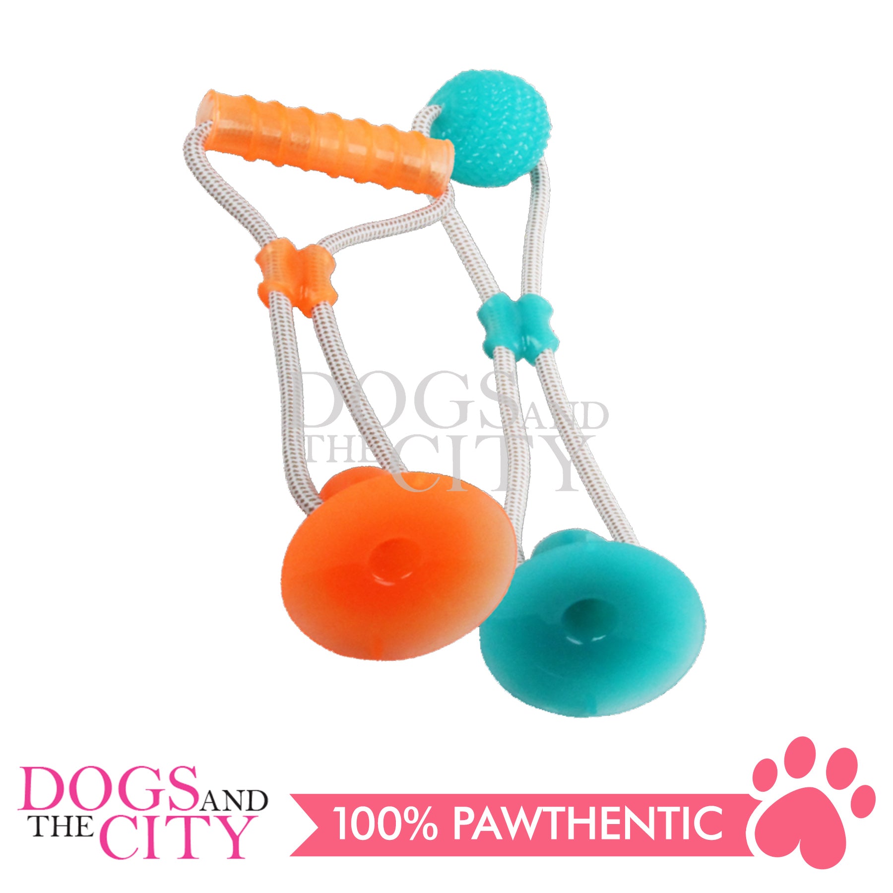 Interactive dog toy outlet with suction cup