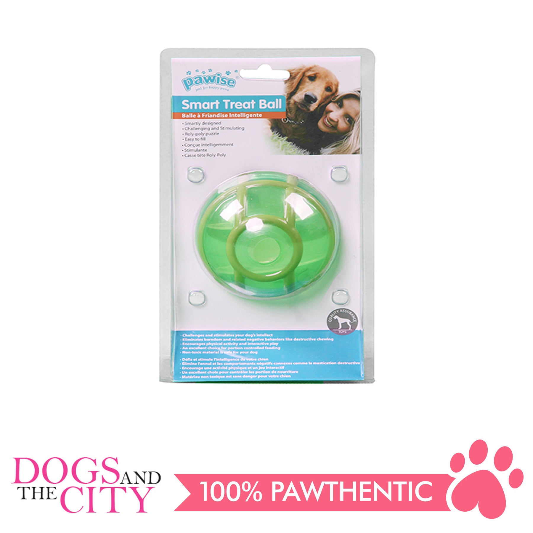 Green treat ball for cheap dogs