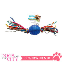 Load image into Gallery viewer, Pawise 14541 Dog Toy TPR Ball 6.3CM w/Rope - All Goodies for Your Pet