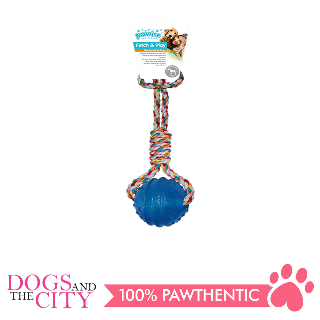 Pawise 14546 Dog Toy TPR Ball w/Rope Handle - All Goodies for Your Pet