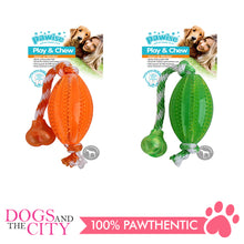 Load image into Gallery viewer, Pawise 14560 Dog Toy Play n Chew Football - All Goodies for Your Pet