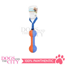 Load image into Gallery viewer, PAWISE 14615 Squeaky Foam Dumbbell w/Handle Interactive Tug and Play Toy for Dogs 18cm
