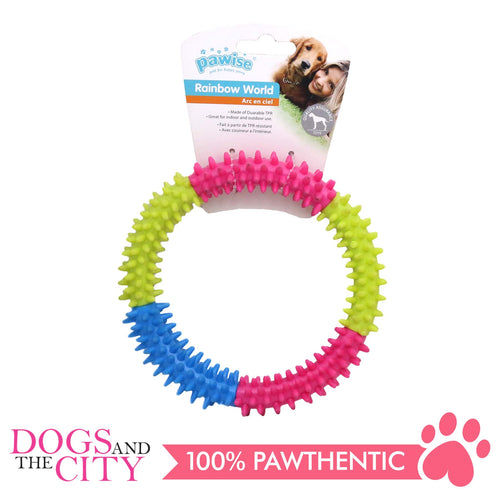 Pawise 14663 Dog Toy Rainbow World Coronule Large 15cm - All Goodies for Your Pet