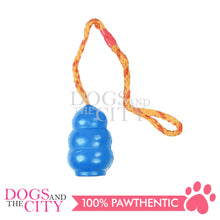 Load image into Gallery viewer, PAWISE 14712 Rubber Ball With Rope Dog Chew Toy 8.5cm