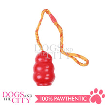 Load image into Gallery viewer, PAWISE 14712 Rubber Ball With Rope Dog Chew Toy 8.5cm