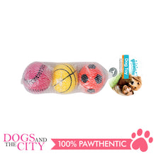 Load image into Gallery viewer, Pawise 14764 Dog Toy Sponge Ball 3/pack