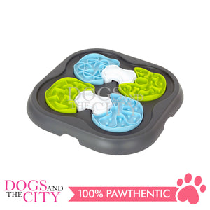 Pawise 14820 Dog Puzzle Game IQ Toy Treat Dispensing Feeders for Pet 33x33cm