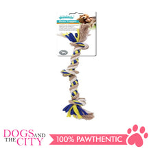Load image into Gallery viewer, Pawise 14852 Dog Toy Floss Tugger 3 Knots Bone 27cm - All Goodies for Your Pet