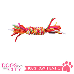Pawise 14880 Dog Toy Colorful Braided rope Bone 27cm - All Goodies for Your Pet