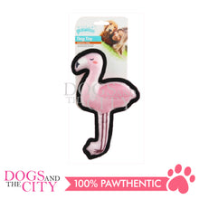 Load image into Gallery viewer, PAWISE 15007 Tropical Dog Plush Toy - Flamingo  24cm