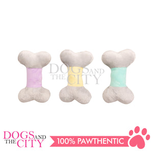 Pawise 15283 Pupply Life Pastel BONE Plush Pet Dog Toy 15cm
