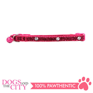 Pawise 28011 Cat Collar-(20-30cm) Diamond, Rose - All Goodies for Your Pet