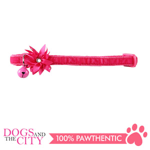 Pawise 28025 Cat Collar (20-30cm) Flower, Pink - All Goodies for Your Pet