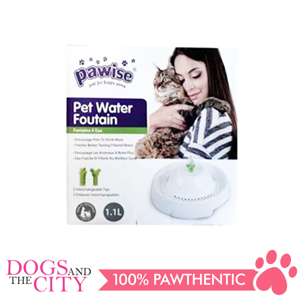 Pawise 28033 Automatic Pet Water Fountain 1150ml for Dog and Cat - All Goodies for Your Pet