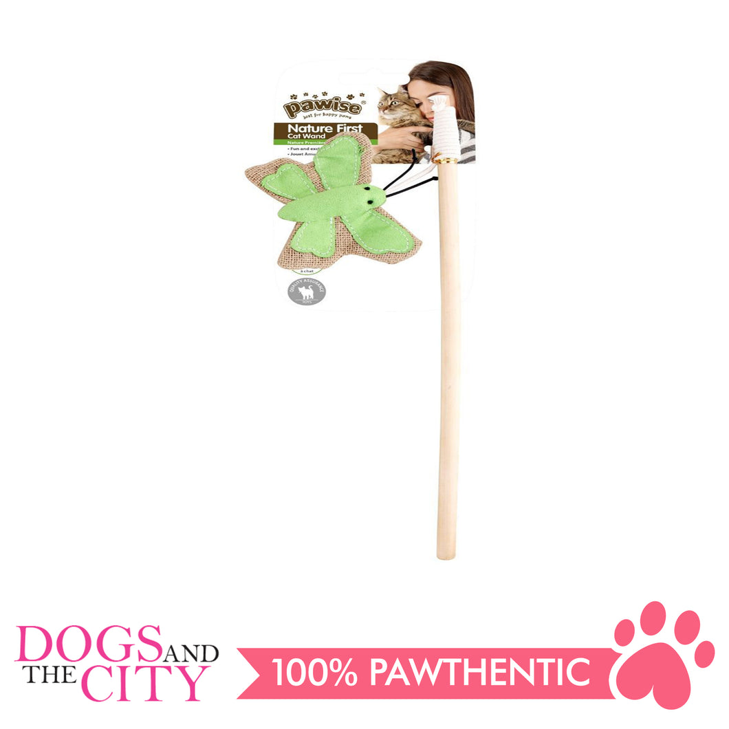 Pawise 28246 Cat Toy Nature first cat wand -Butterfly - All Goodies for Your Pet
