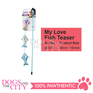 PAWISE 28315 Fishing Life No. 3 Teaser Fishing Rod Toys for Cats – Dogs And  The City Online