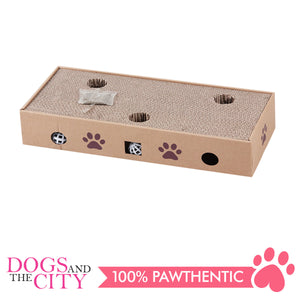 Pawise 28487 2 in 1 Cat Scratching Box - All Goodies for Your Pet