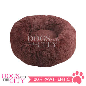 PAWISE 28534 Modern Soft Plush Calming Round Pet Cat Dog Bed 48x20cm
