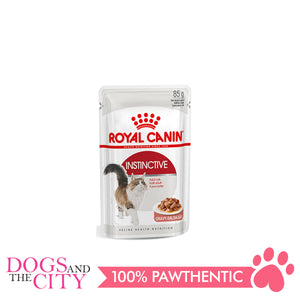 Royal Canin INSTINCTIVE Feline Adult in Gravy Cat Food 85g (12 packs) - Dogs And The City Online