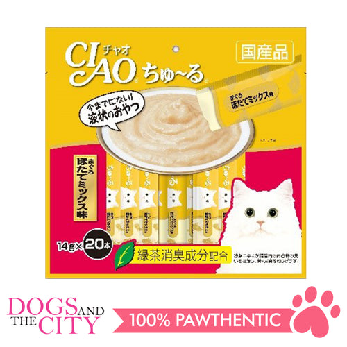 CIAO SC-129 Churu Tuna Scallop Mix Wet Cat Food 14g x 20pcs