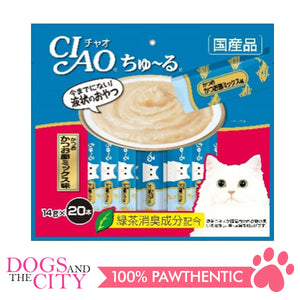 CIAO SC-130 Churu Tuna Dried Bonito Mix Wet Cat Food 14g x 20pcs