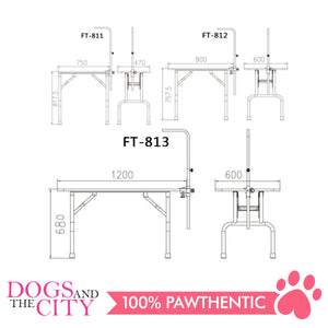 TX Grooming Table Medium 90x60x75cm - All Goodies for Your Pet